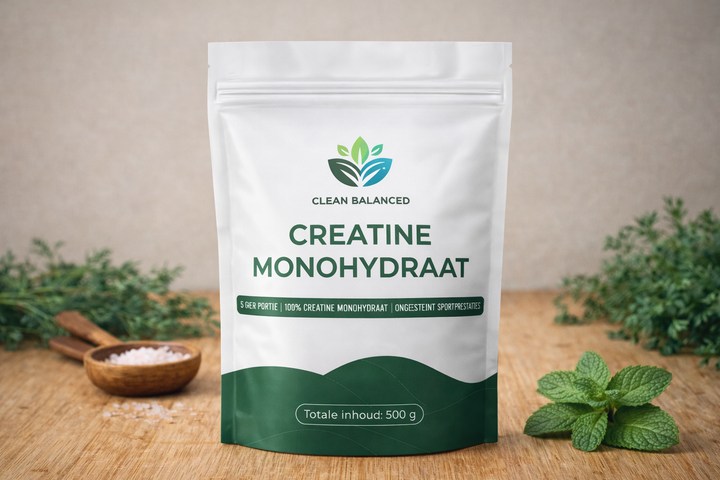 Clean Balanced Premium Creatine Monohydraat (500 gram)